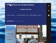Tablet Screenshot of polecatcharters.com